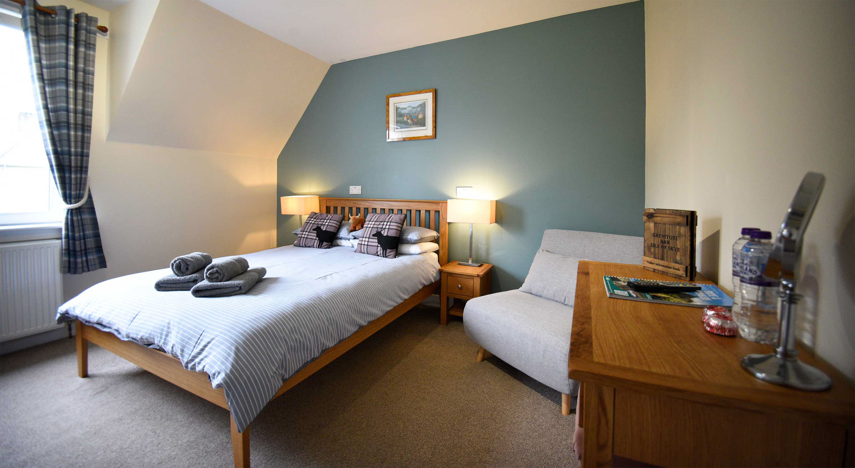 Spacious Rooms at Grenitote Bed and Breakfast Accommodation in Portree