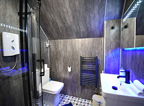 Large En Suite Shower Rooms at our Portree Bed and Breakfast